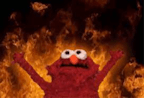 Elmo screams