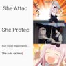 Anime girl says something cute