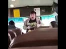 kid screams weirdly in da school bus