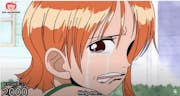 Nami asks Luffy for help