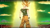 goku ssj1 transformation scream