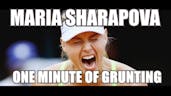 Maria Sharapova shout