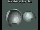 Me After Spicy Chip Meme