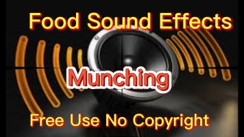 Gobbling food sound effect