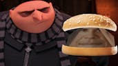 Gru tries Obama hamburger
