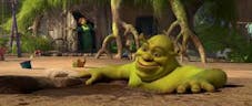 Shrek in the mud pit 