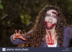 Female Aggressive Zombie