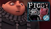 Gru tries Roblox Piggy