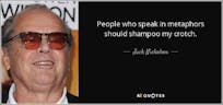 Jack Nicholson Shampoo
