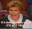 Judge Judy No sense