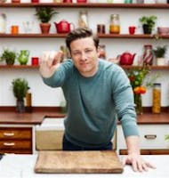 Jamie Oliver laughing