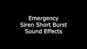Emergency Siren Short Burst