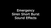 Emergency Siren Short Burst