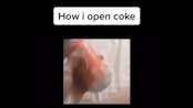 how I open coke