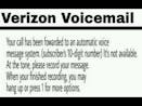 Verizon Voicemail Error Sound Effect