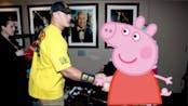 Peppa is waiting for her best friend- John Cena