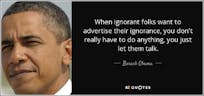 Barack Obama Ignorant