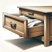 Wooden Dresser Drawer Open Close 1