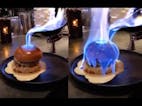 Pouring Fire On A Burger
