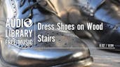 Dress Shoes on Wood Stairs