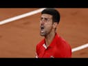 Novak Djokovic screaming