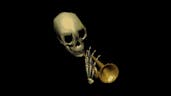 Skeleton Make's Trumpet Sound