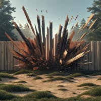 Wooden Fence Breaking 1