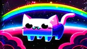 neon cat