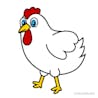 Cartoon chicken