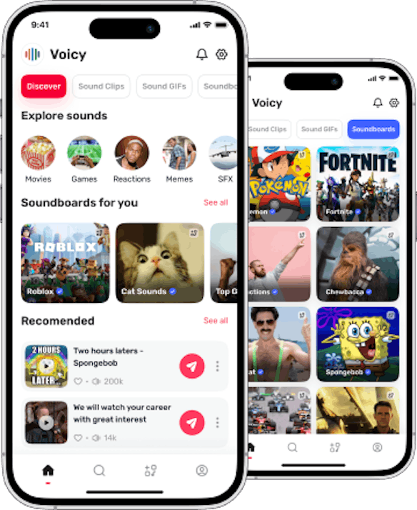 Voicy Free Sounds, Sound GIFs, SFX and Meme Soundboard